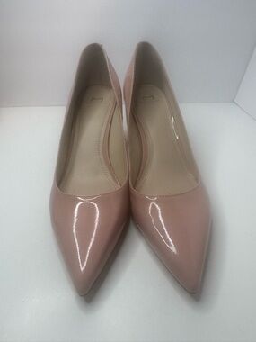 Marc Fisher Mizlas Nude Patent Leather Pumps Women's Size 8M